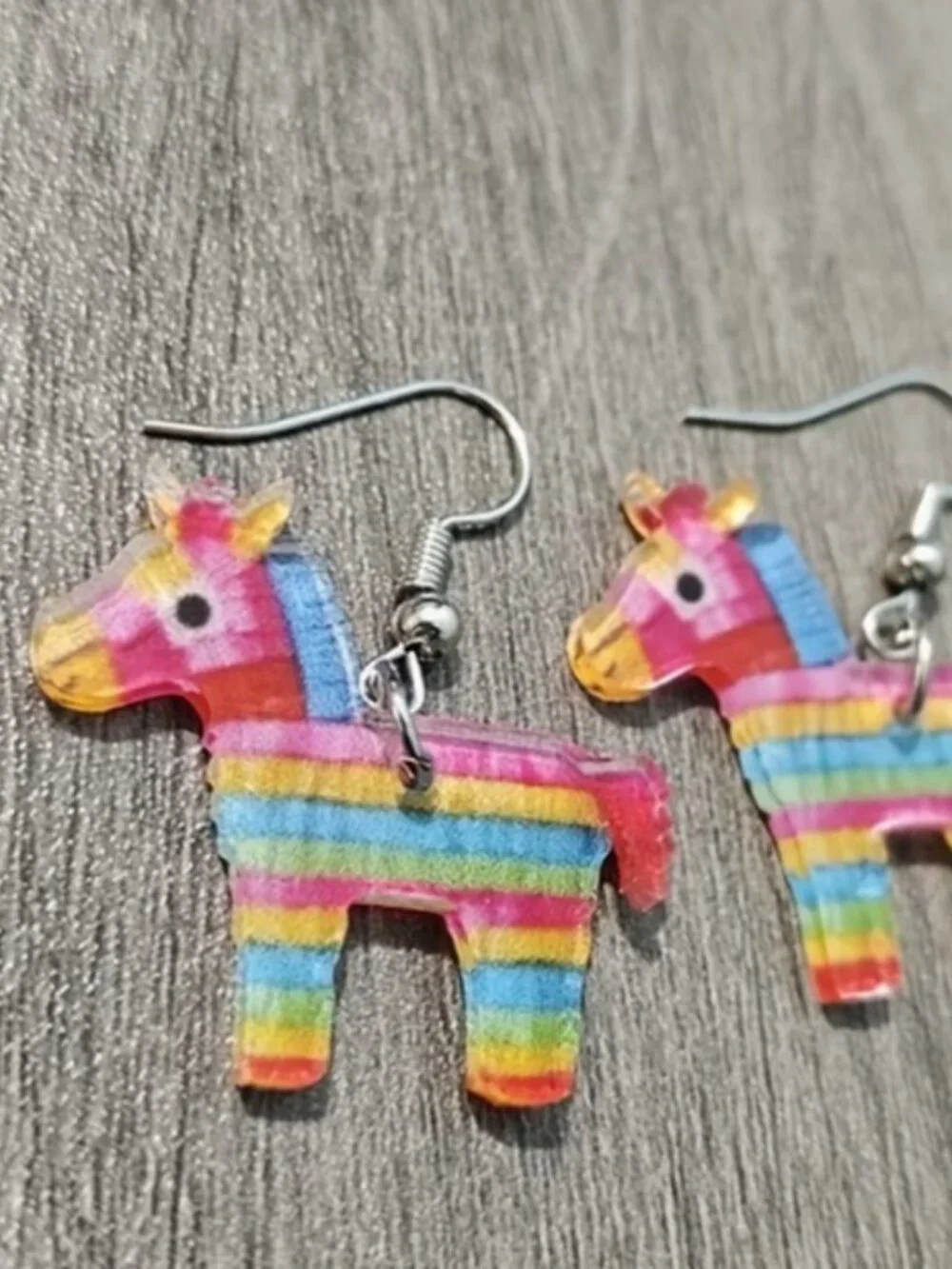 Multi-Colored Pinata Cinco‎ de Mayo Dangle Earrings (BRAND-NEW & SUPER CUTE!)